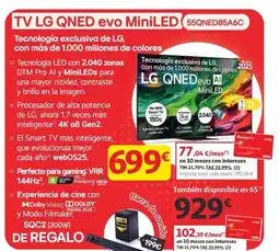 Alcampo LG TV QNED evo MiniLED 55QNED85A6C oferta