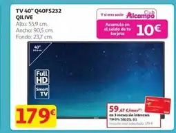 Alcampo QILIVE TV 40" Q40FS232 oferta