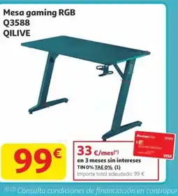 Alcampo QILIVE Mesa gaming RGB Q3588 oferta