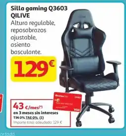 Alcampo QILIVE Silla gaming Q3603 oferta