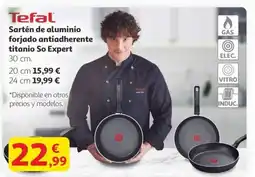 Alcampo TEFAL Sartén de aluminio forjado antiadherente titanio So Expert oferta