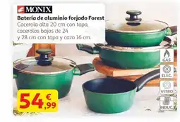 Alcampo MONIX Batería de aluminio forjado Forest oferta