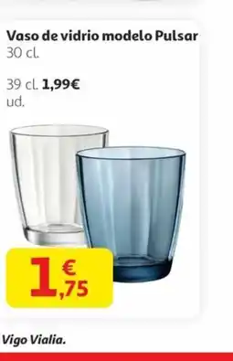 Alcampo Vaso de vidrio modelo Pulsar oferta