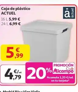 Alcampo ACTUEL Caja de plástico oferta