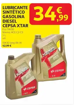 Alcampo CEPSA XTAR Lubricante sintético gasolina diesel oferta