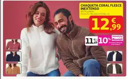 Alcampo INEXTENSO Chaqueta coral fleece oferta
