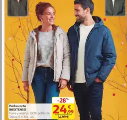 Alcampo INEXTENSO Parka corta oferta