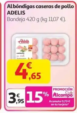 Alcampo ADELIS Albóndigas caseras de pollo oferta