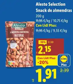 Lidl ALESTO Selection Snack de almendras oferta