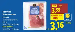Lidl REALVALLE Jamón serrano reserva oferta