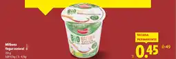 Lidl MILBONA Yogur natural oferta