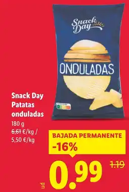 Lidl SNACK DAY Patatas onduladas oferta