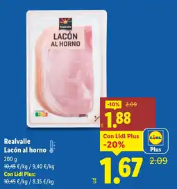 Lidl REALVALLE Lacón al horno oferta