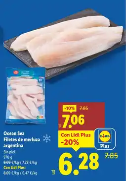 Lidl Ocean Sea Filetes de merluza argentina oferta