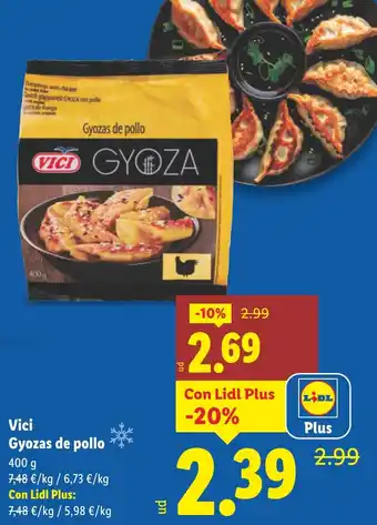 Lidl VICI Gyozas de pollo oferta