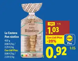 Lidl LA CESTERA Pan rústico oferta