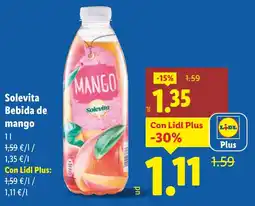 Lidl SOLEVITA Bebida de mango oferta