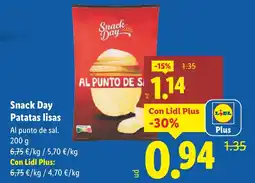 Lidl SNACK DAY Patatas lisas oferta