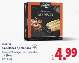 Lidl DELUXE Canelones de marisco oferta