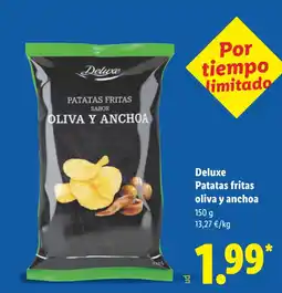 Lidl DELUXE Patatas fritas oliva y anchoa oferta