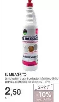 Supermercados Plaza El milagrito - limpiador y abrillantador máximo brillo para superficies delicidas oferta