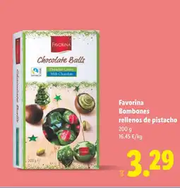 Lidl FAVORINA Bombones rellenos de pistacho oferta
