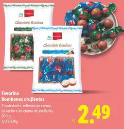 Lidl FAVORINA Bombones crujientes oferta