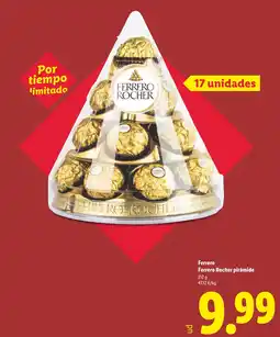 Lidl FERRERO ROCHER pirámide oferta