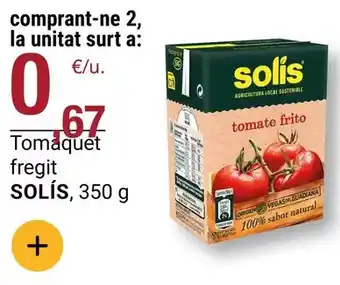 BonpreuEsclat SOLÍS Tomaquet fregit oferta
