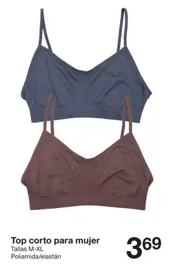 Zeeman Top corto para mujer oferta