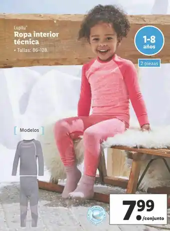 Lidl Ropa interior lupilu oferta