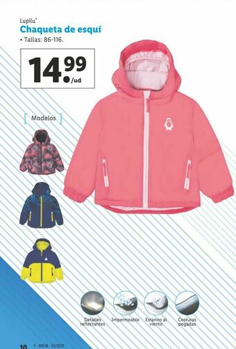 Lidl Chaqueta de esquí lupilu oferta