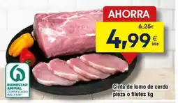 FROIZ Cinta de lomo de cerdo pieza o filetes oferta