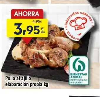 FROIZ Pollo al ajillo elaboración propia oferta