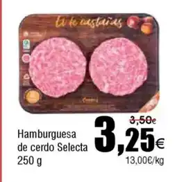 FROIZ Hamburguesa de cerdo Selecta oferta