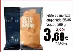 FROIZ Filete de merluza empanado 65/35 Vostoq oferta