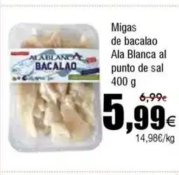 FROIZ Migas de bacalao Ala Blanca al punto de sal oferta