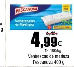 FROIZ PESCANOVA Ventrescas de merluza oferta