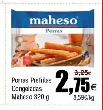 FROIZ MAHESO Porras Prefritas Congeladas oferta