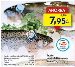FROIZ Trucha arco iris/asalmonada oferta