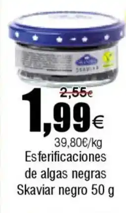 FROIZ Esferificaciones de algas negras Skaviar negro oferta