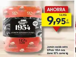 FROIZ Jamón cocido extra EIPozo 1954 raza duroc 92% carne oferta