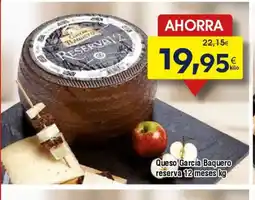 FROIZ Queso García Baquero reserva 12 meses oferta