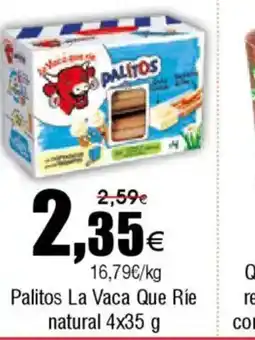 FROIZ Palitos La Vaca Que Ríe natural oferta