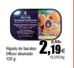 FROIZ Hígado de bacalao Officer ahumado oferta