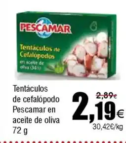 FROIZ PESCAMAR Tentáculos de cefalópodo en aceite de oliva oferta