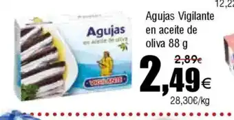 FROIZ AGUJAS Vigilante en aceite de oliva oferta
