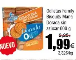 FROIZ Galletas Family Biscuits María Dorada sin azúcar oferta