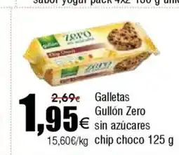 FROIZ Galletas Gullón Zero sin azúcares chip choco oferta