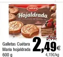 FROIZ CUÉTARA MARIA Galletas hojaldrada oferta